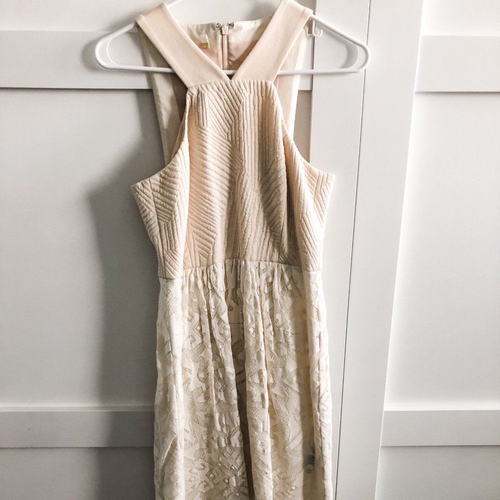 Anthropologie Cream Dress